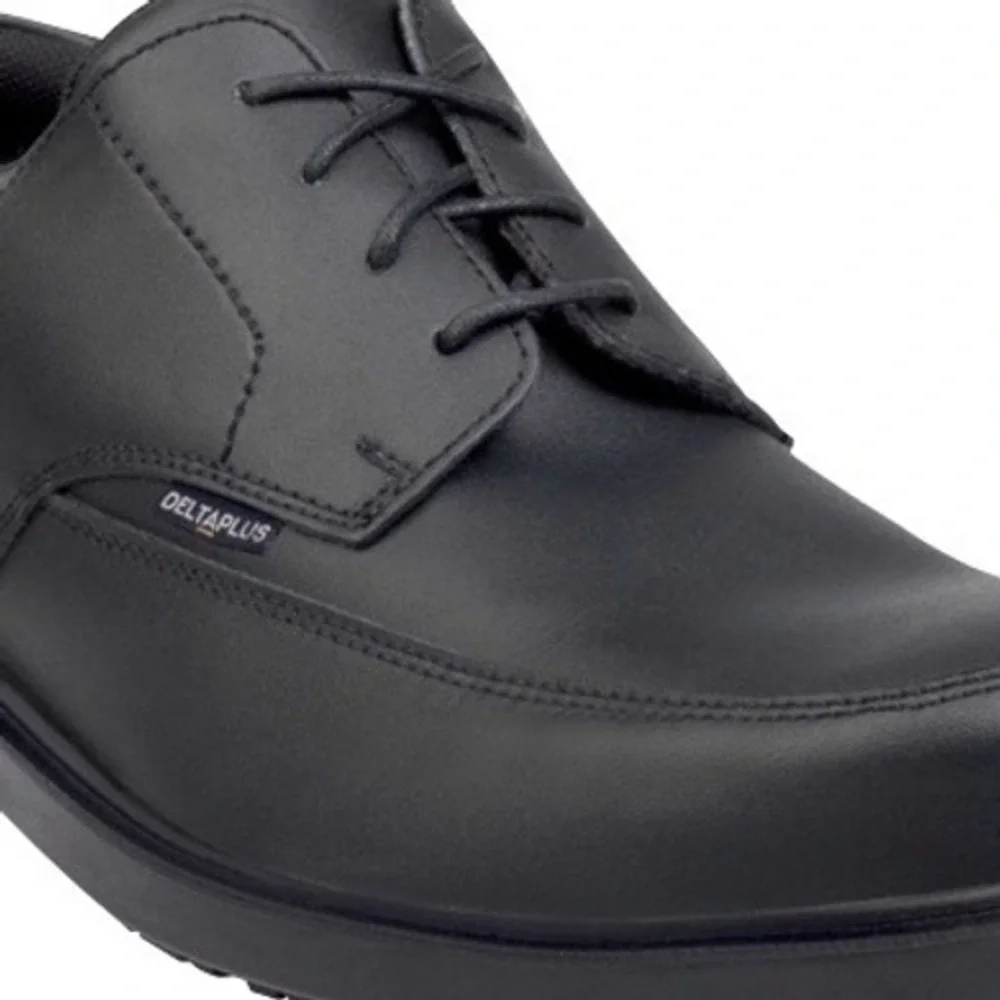 NIB Delta Plus Bristol2 S3S Black Leather Composite Toe Safety Work Shoes Sz 10